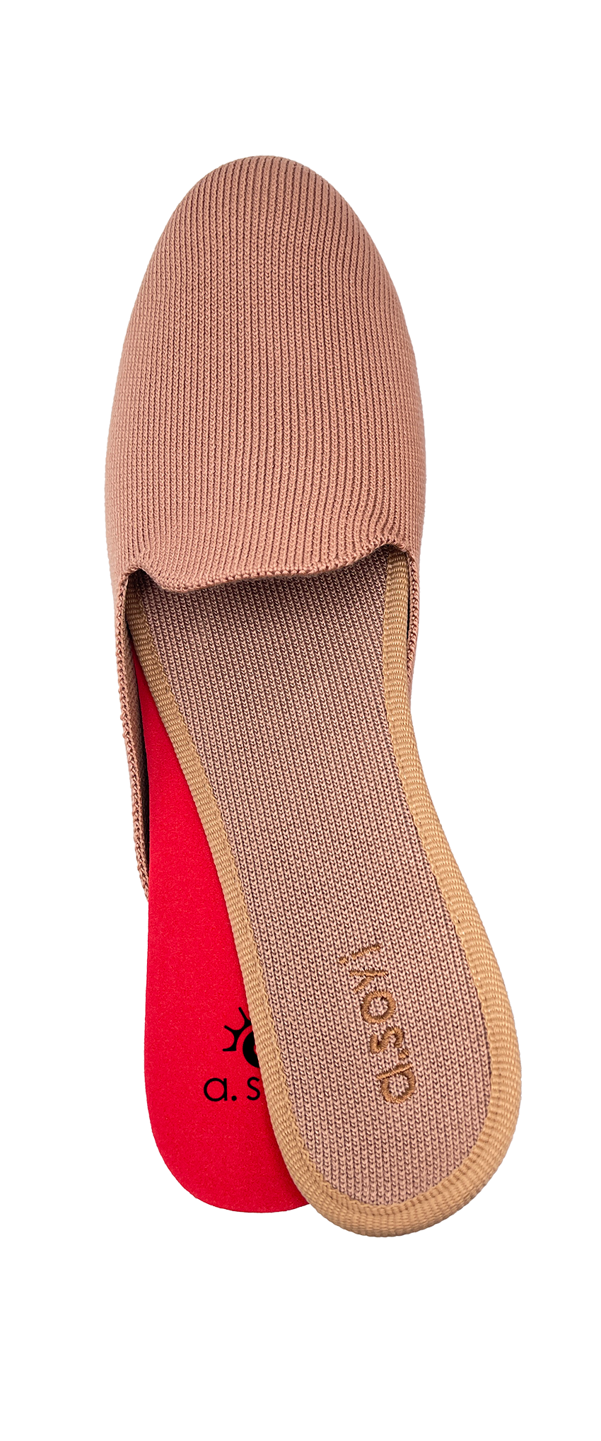 a.soyi Schuh mit herausnehmbarer roter Decksohle